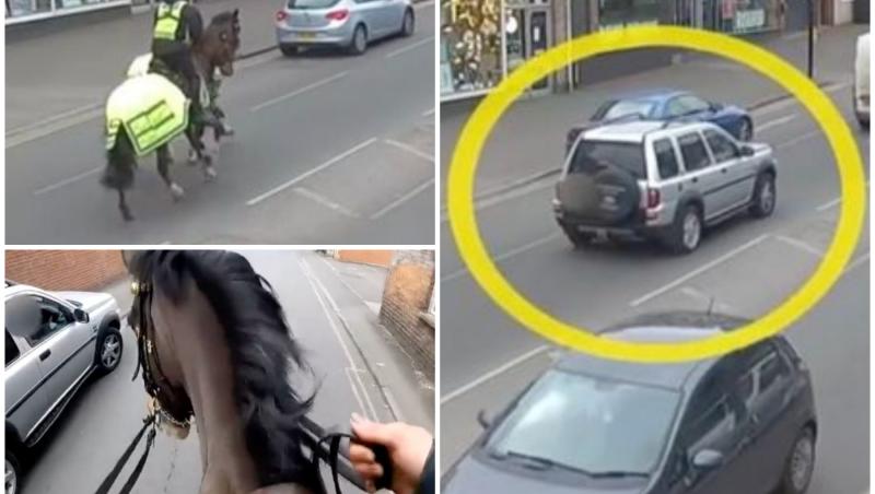 Cu ochii în telefon la volan, un şofer s-a trezit urmărit de poliţişti călare. Cum a încercat să scape de amendă bărbatul din Marea Britanie