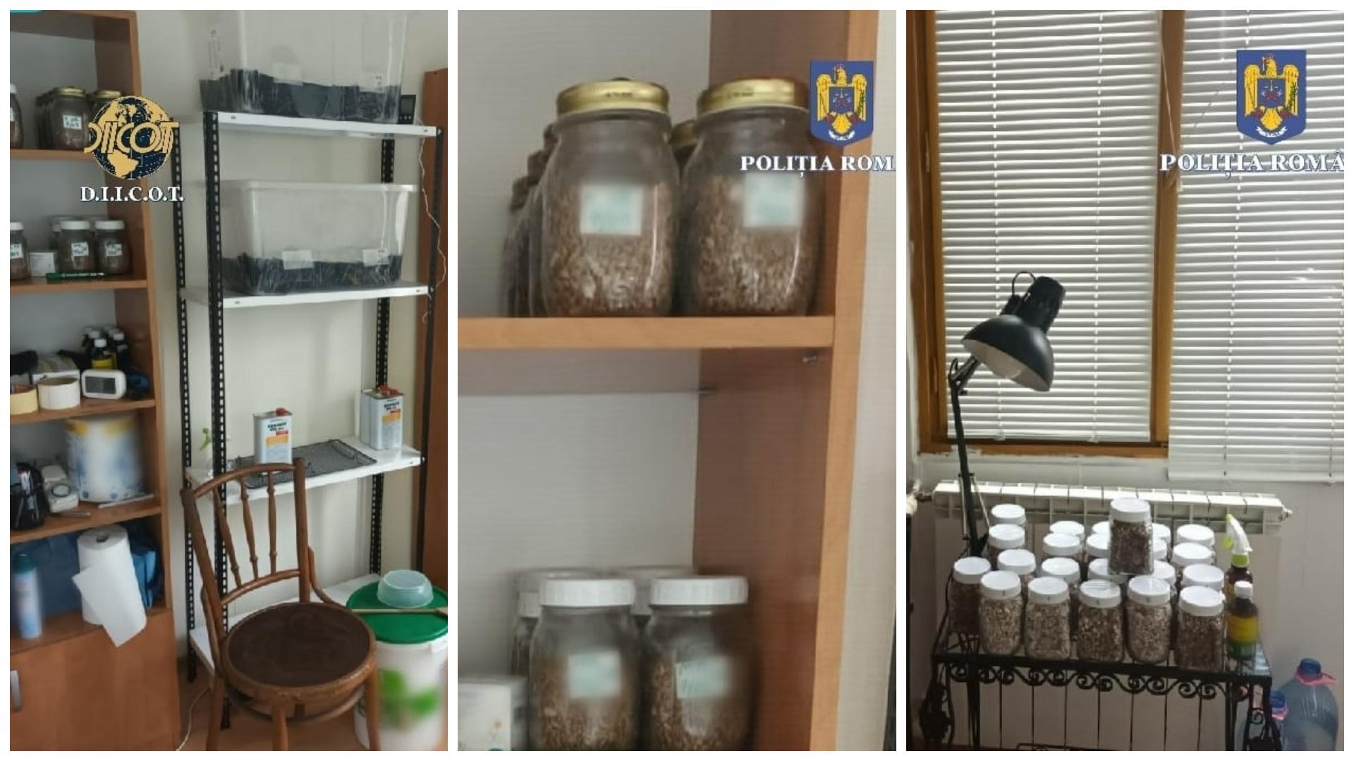 Droguri confiscate din apartamentul bucureșteanului