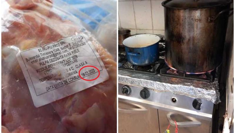 Mâncare din produse expirate, gătită în condiţii mizere, pentru elevi din 12 şcoli. Măsura luată de ANPC