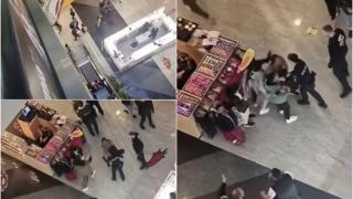 Scandal de proporții, între mai multe persoane, într-un mall din Botoșani. Unul din cei implicați i-a amenințat pe ceilalți cu un briceag