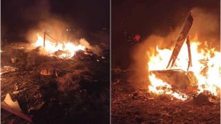 Incendiu devastator în Cluj. Un bărbat de 40 de ani a murit, după ce mai multe locuințe improvizate au luat foc