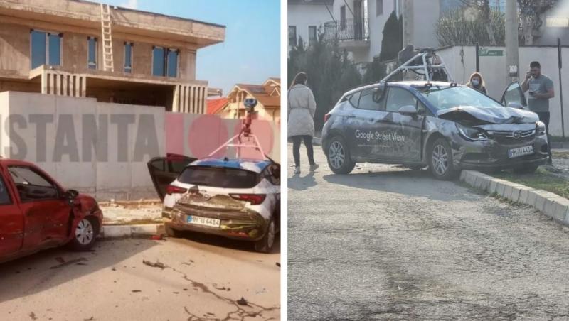 Maşina Google Street, implicată într-un accident în Ovidiu. Şoferul nu ar fi acordat prioritate