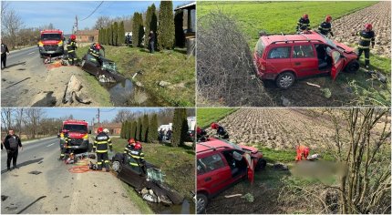 Un bărbat a murit, iar alte două persoane au fost rănite, după ce două mașini s-au izbit frontal pe DN 7, în Arad