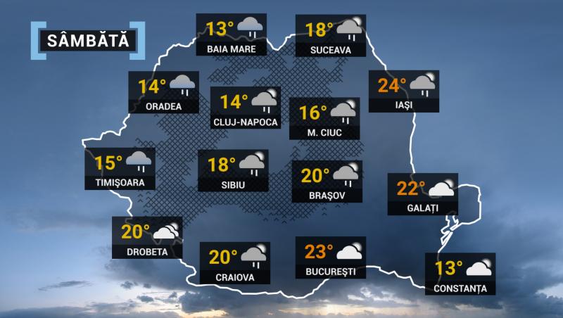 Vremea 25 martie 2023. Temperaturi deosebit de ridicate în mare parte din țară