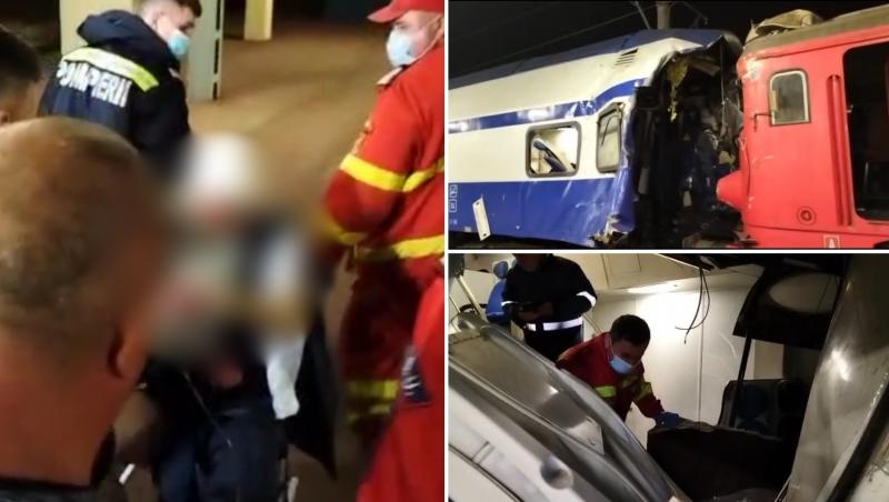 Accident feroviar grav în gara CFR din Galați. Un mort și trei răniți, după ce o locomotivă a scăpat de sub control