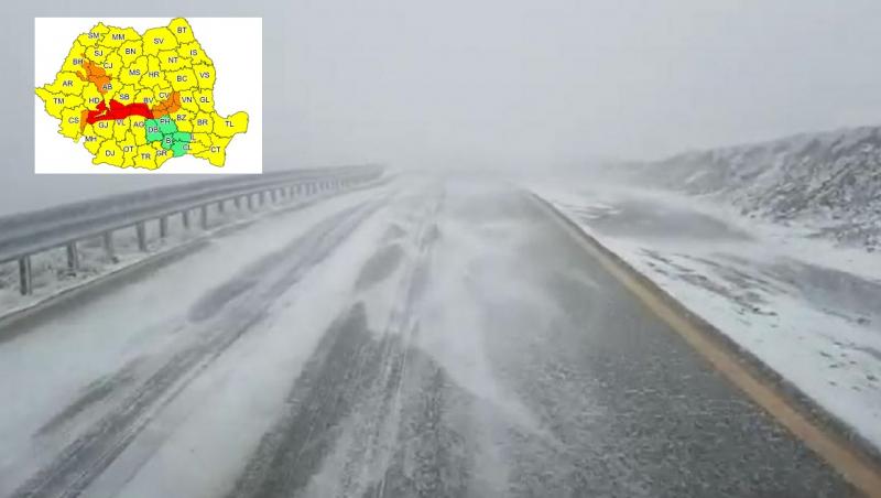 Meteo: Cod roșu de vânt emis de ANM. Meteorologii anunță rafale de peste 140 km/h, în zona de munte