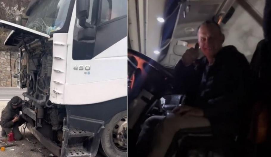 Un român i-a reparat TIR-ul şoferului ucrainean lăsat de patron să moară de foame pe Valea Oltului. Calvarul lui Pedro s-a încheiat după o lună Un român i-a reparat TIR-ul şoferului ucrainean lăsat de patron să moară de foame pe Valea Oltului. Calvarul lui Pedro s-a încheiat după o lună