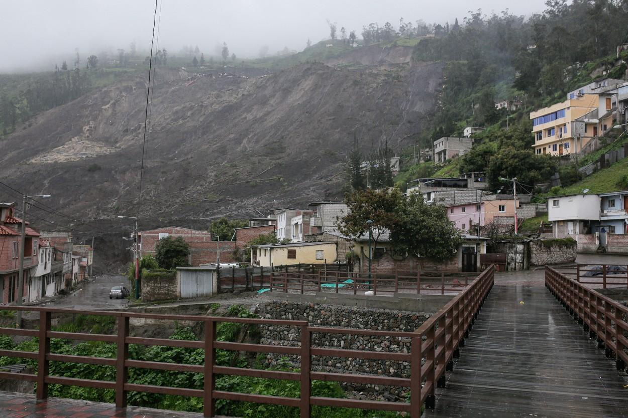 Alunecări de teren în Ecuador. Bilanțul oficial a crescut la 11 morți