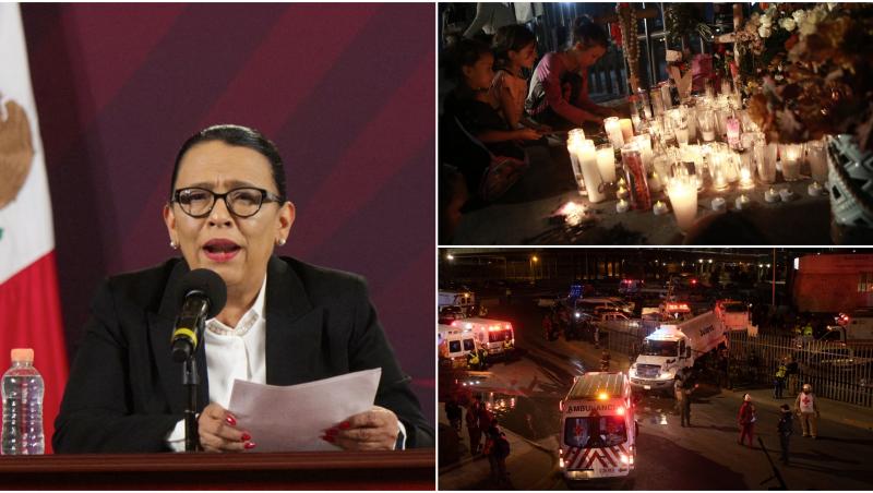 Momentul în care a izbucnit incendiul de la centrul de detenţie din Mexic. Trei agenţi le-au întors spatele migranţilor, 39 de oameni au murit