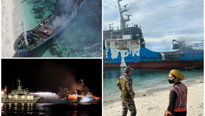 Cel puţin 28 de vieţi, mistuite de flăcări. Un feribot cu 200 de pasageri s-a făcut scrum în Filipine. Printre victime e şi un bebeluş de 6 luni