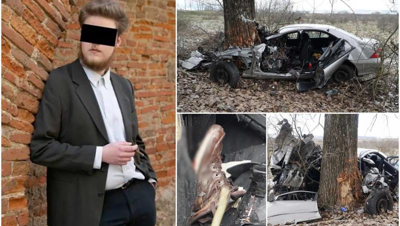 "Când faci o greșeală, nu o uită niciodată". Dennis, tânărul mort în accidentul din Sibiu, s-a sinucis. Băiatul a intrat intenționat cu mașina în copac