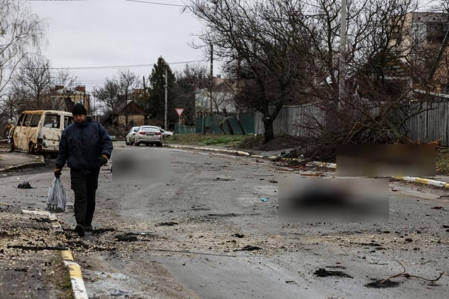 Ucraina comemorează un an de la masacrul de la Bucea. Zelenski: "Răul rusesc va cădea" Ucraina comemorează un an de la masacrul de la Bucea. Zelenski: "Răul rusesc va cădea"