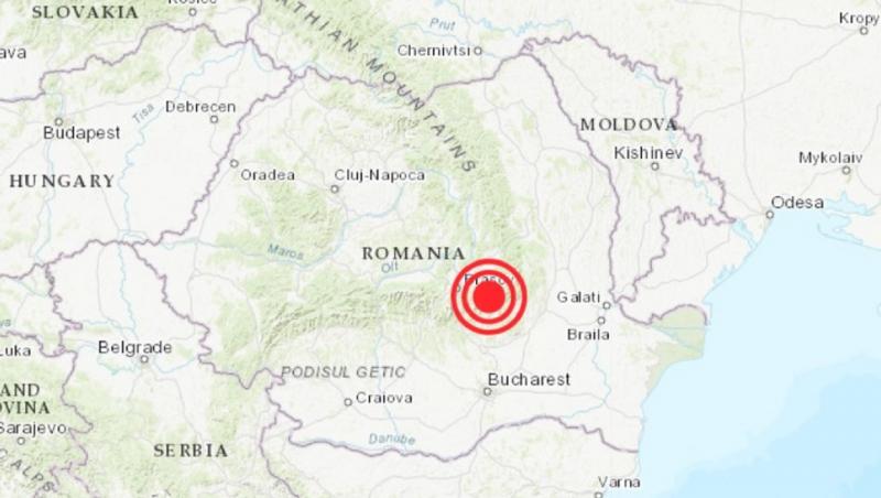Cutremur azi în Covasna. Seismul a avut magnitudinea de 3 și s-a produs la 61 km adâncime