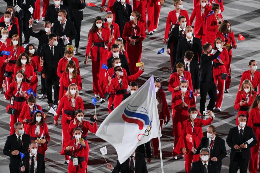 Sportivi ruși la deschiderea Jocurilor Olimpice de la Tokyo Sportivi ruși la deschiderea Jocurilor Olimpice de la Tokyo