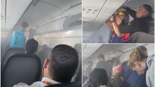 Haos în timpul unui zbor Dallas - Orlando, după ce bagajul unui pasager a luat foc. Avionul a aterizat de urgență la Jacksonville