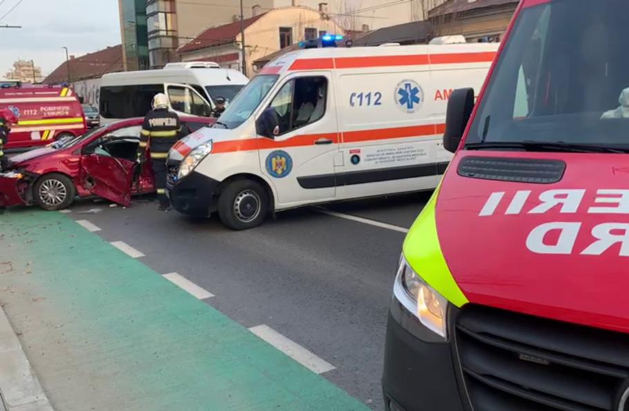 Accident rutier în Cluj-Napoca Accident rutier în Cluj-Napoca