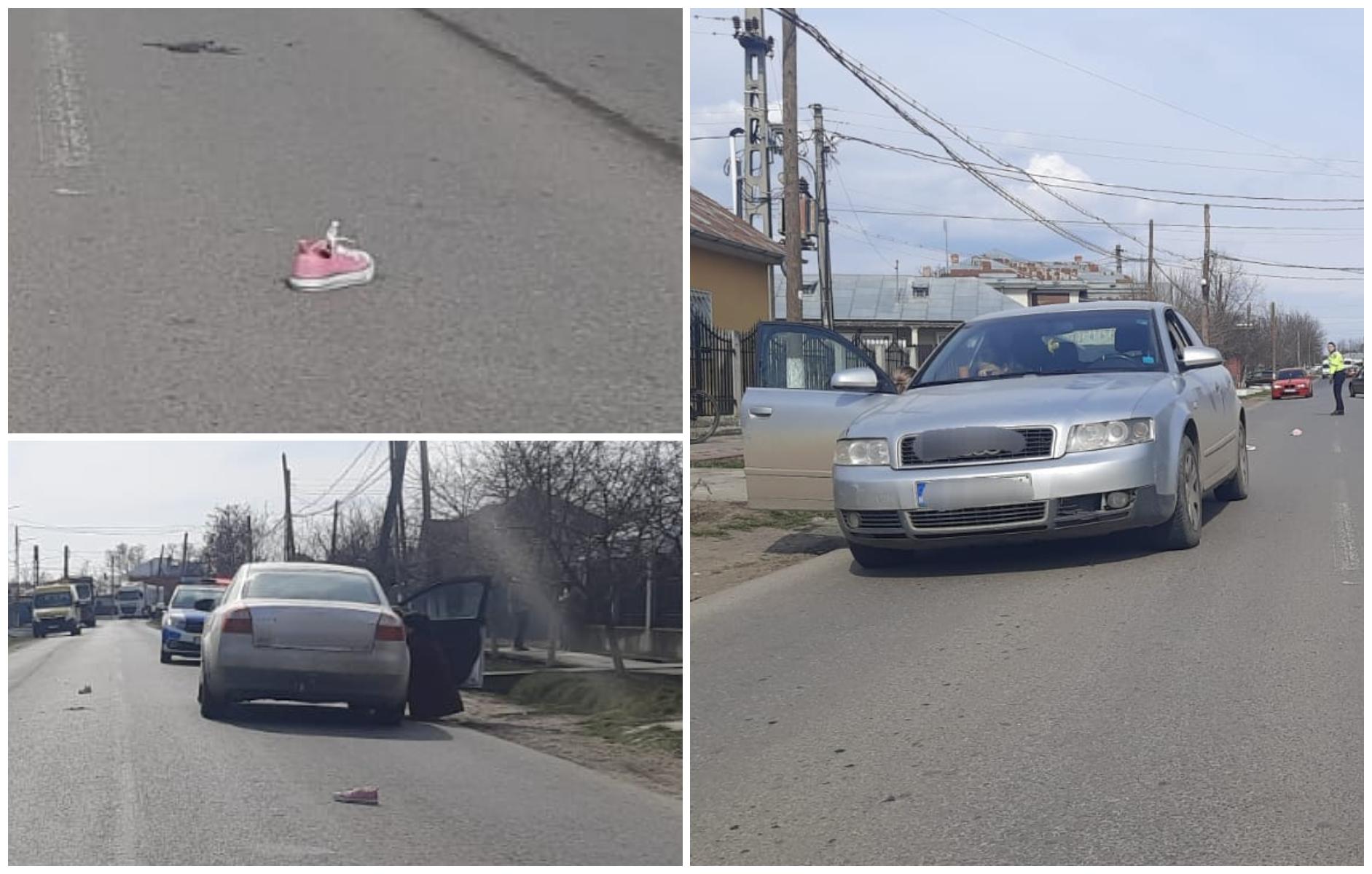 Fetiţă de 8 ani, lovită de o maşină în Galaţi