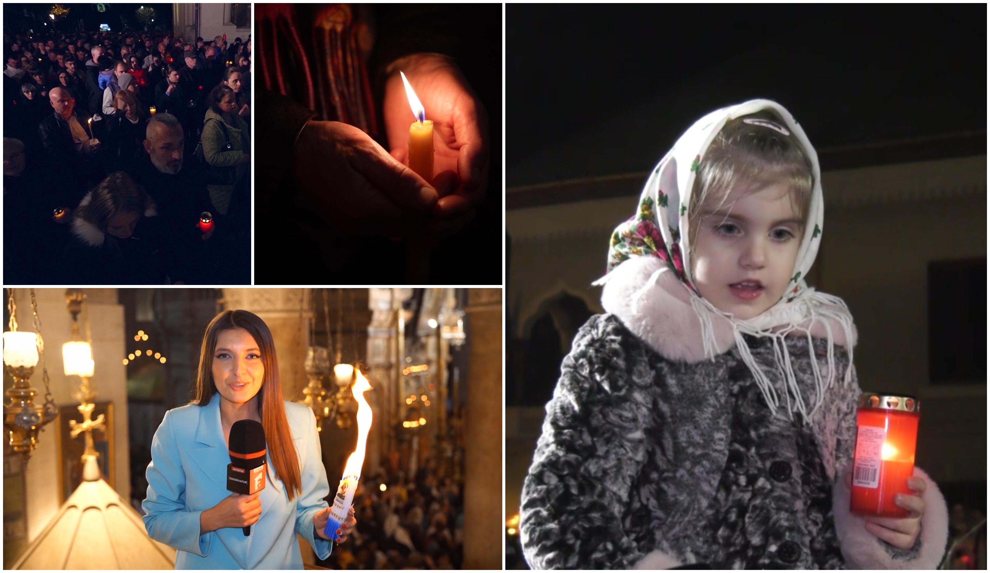 Din Bucovina şi până în Ierusalim, milioane de români au trăit emoţia celei mai mari sărbători creştine. "E un sentiment de pace"