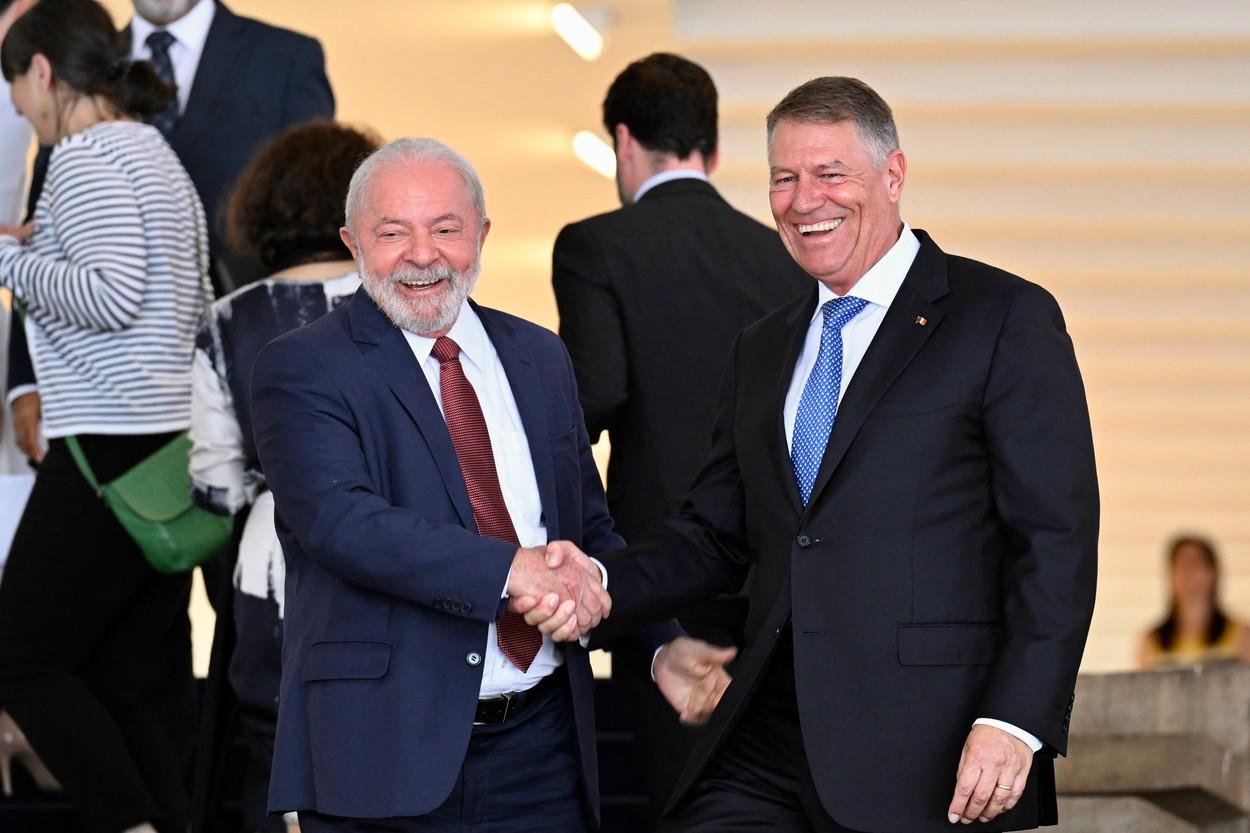 Luiz Inacio Lula da Silva, președintele Braziliei, și Klaus Iohannis, președintele României