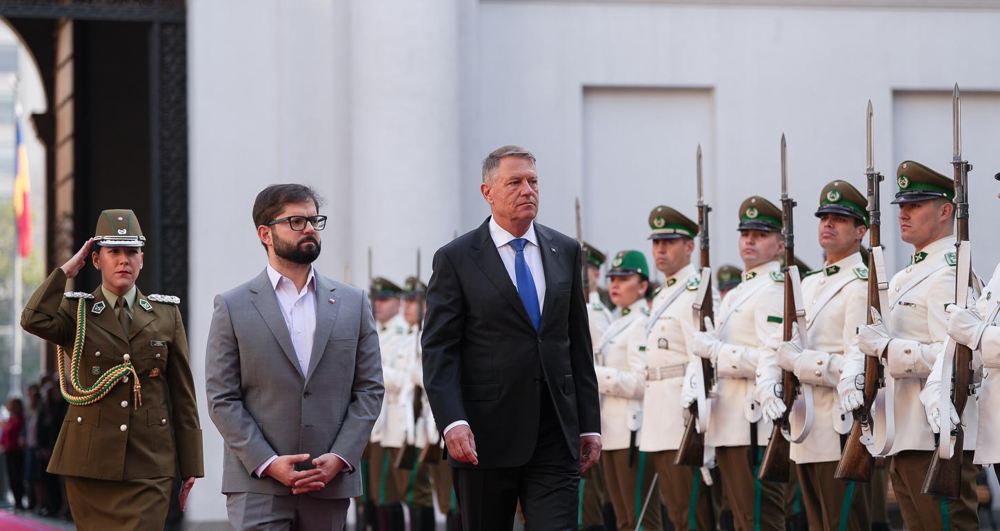 Klaus Iohannis, primit de omologul din Chile, Gabriel Boric