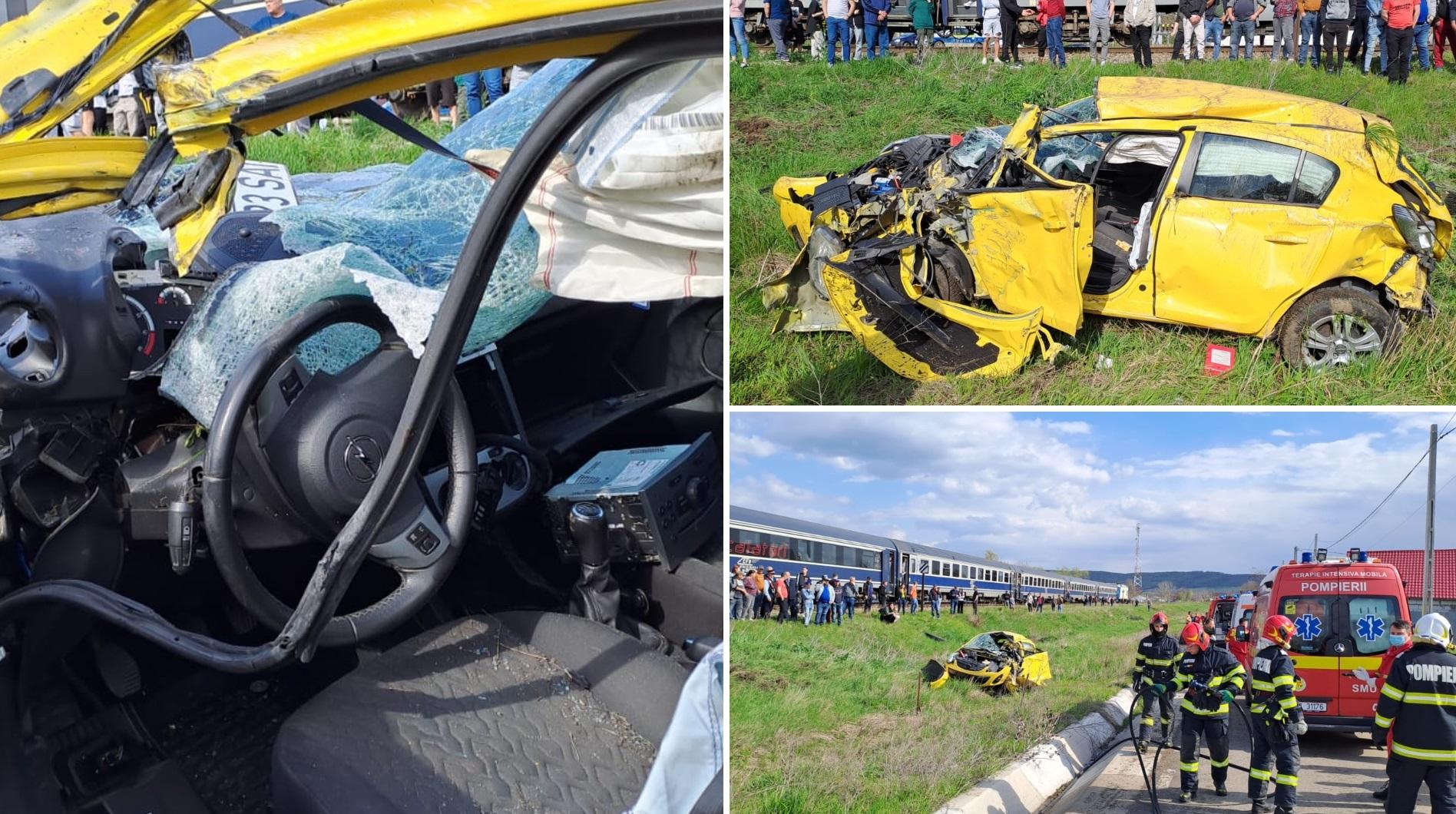 mașină împlicată într-un accident la Roșiești, în Vaslui