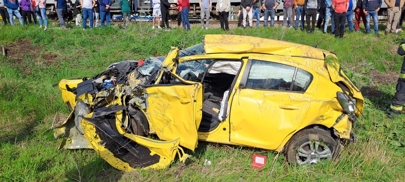 mașină împlicată într-un accident la Roșiești, în Vaslui