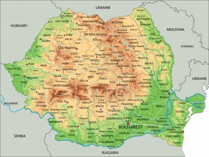 hartă geografică România