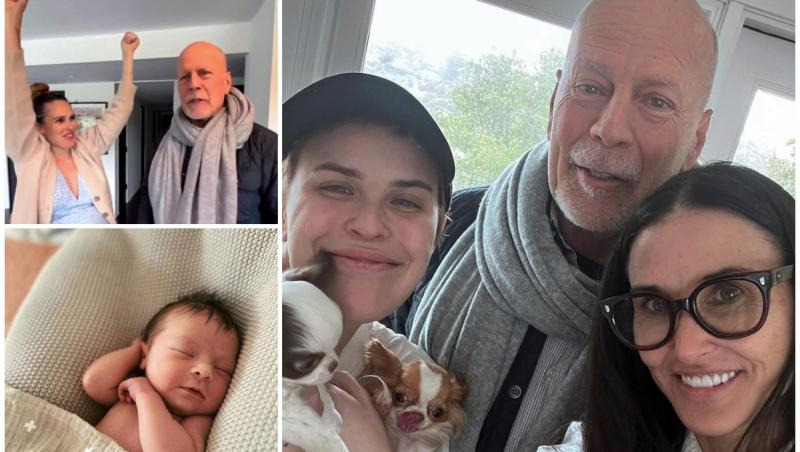 Bruce Willis a devenit bunic. Prima imagine cu nepoţica lui şi a lui Demi Moore: "Magie pură!"