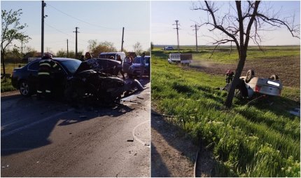 Un șofer băut a făcut dezastru pe DN2 B, în Buzău. A provocat un accident unde o persoană a fost rănită grav, apoi a fugit de la fața locului