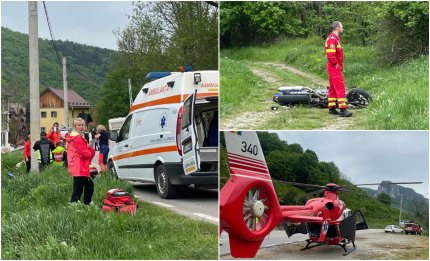 Tânăr motociclist, decedat într-un accident teribil, la Râmetea