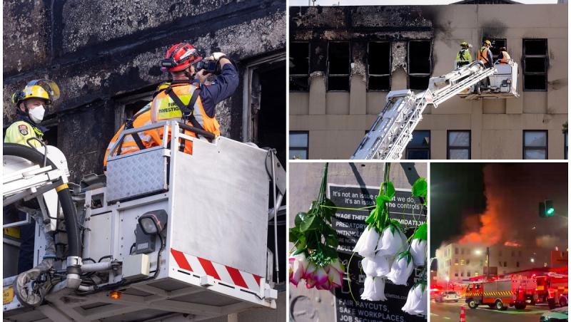 Incendiul îngrozitor izbucnit la un hostel din Noua Zeelandă, tratat de autorităţi ca fiind suspect. Cel puţin 6 oameni au murit, alţi 11 sunt dispăruţi
