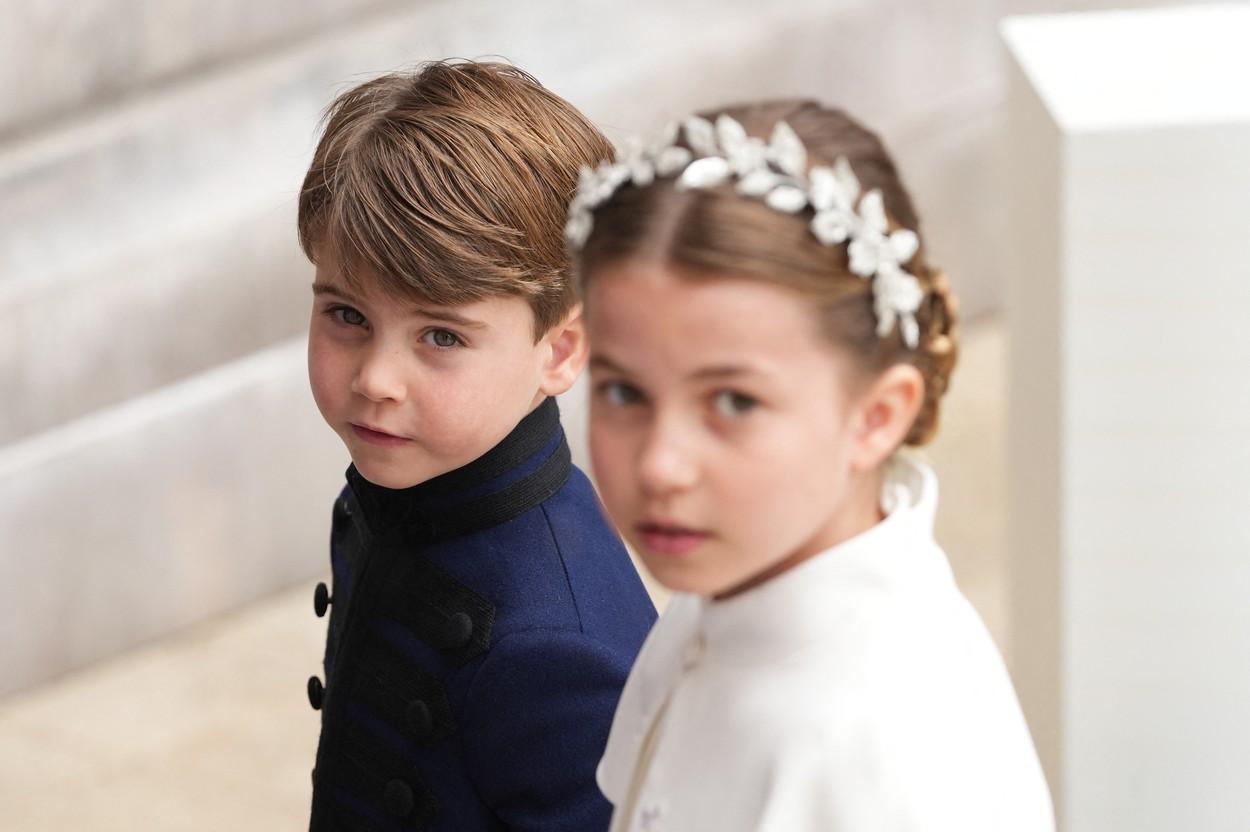 Prinţul Louis a furat toate privirile la Încoronarea Regelui Charles. Fiul lui William, spectacol în timpul ceremoniei de la Westminster Abbey