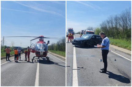 Trei mașini, implicate într-un accident pe DN1