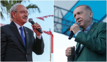 Kemal Kilicdaroglu (s), Recep Erdogan (d)