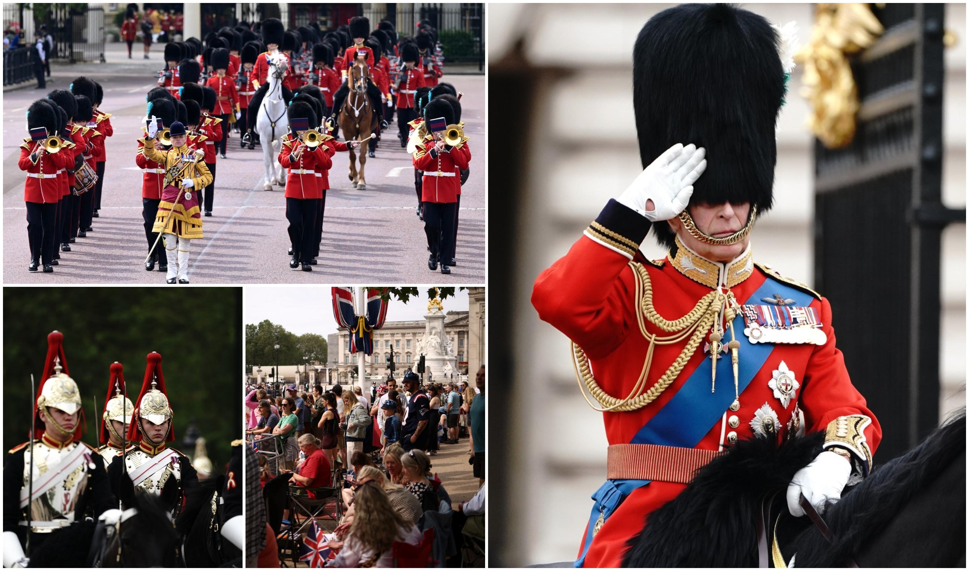 Trooping the Colour, prima paradă aniversară pentru Regele Charles al III-lea, are loc astăzi la Londra