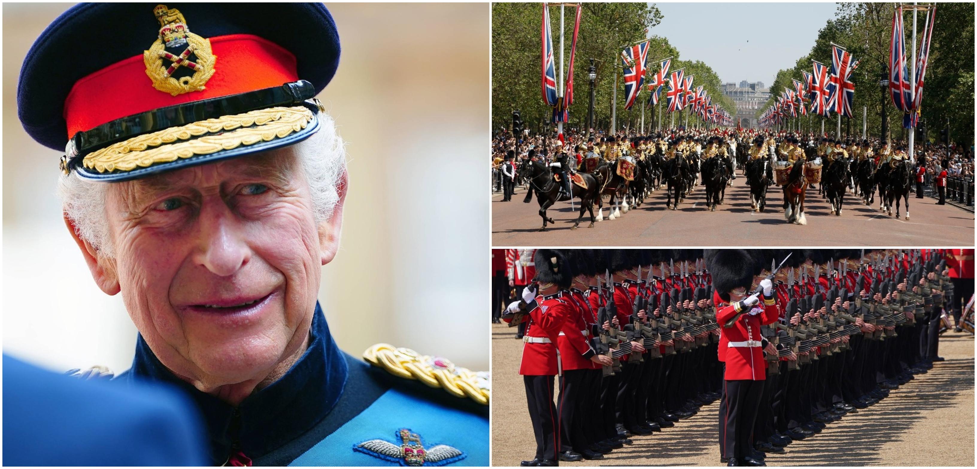 Trooping the Colour, prima paradă aniversară pentru Regele Charles al III-lea, are loc astăzi la Londra