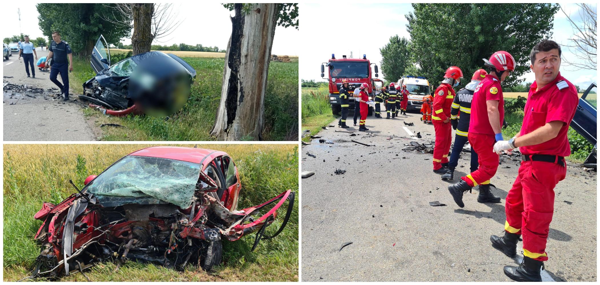 Doi bărbaţi şi-au pierdut viaţa într-un accident violent, pe un drum din judeţul Prahova