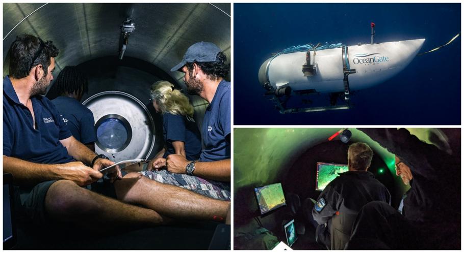Cum arată submarinul dispărut în Atlantic. Imagini din interiorul submersibilului Titanic: fără scaune, cu toaletă cu perdea | Observatornews.ro
