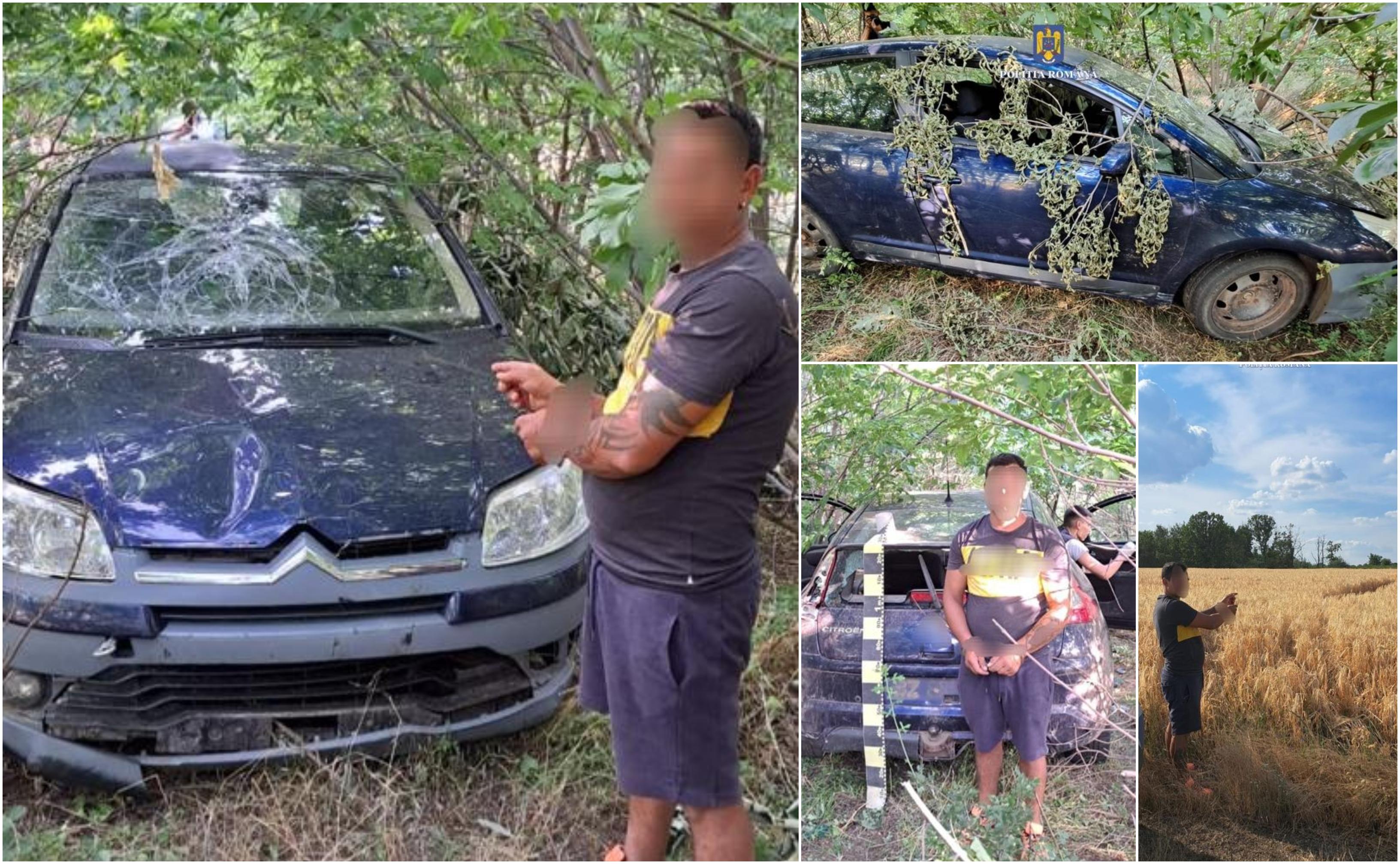 Şoferul din Galaţi care s-a izbit într-un copil şi a fugit, identificat de poliţişti. Nu avea permis şi a abandonat maşina într-o pădure