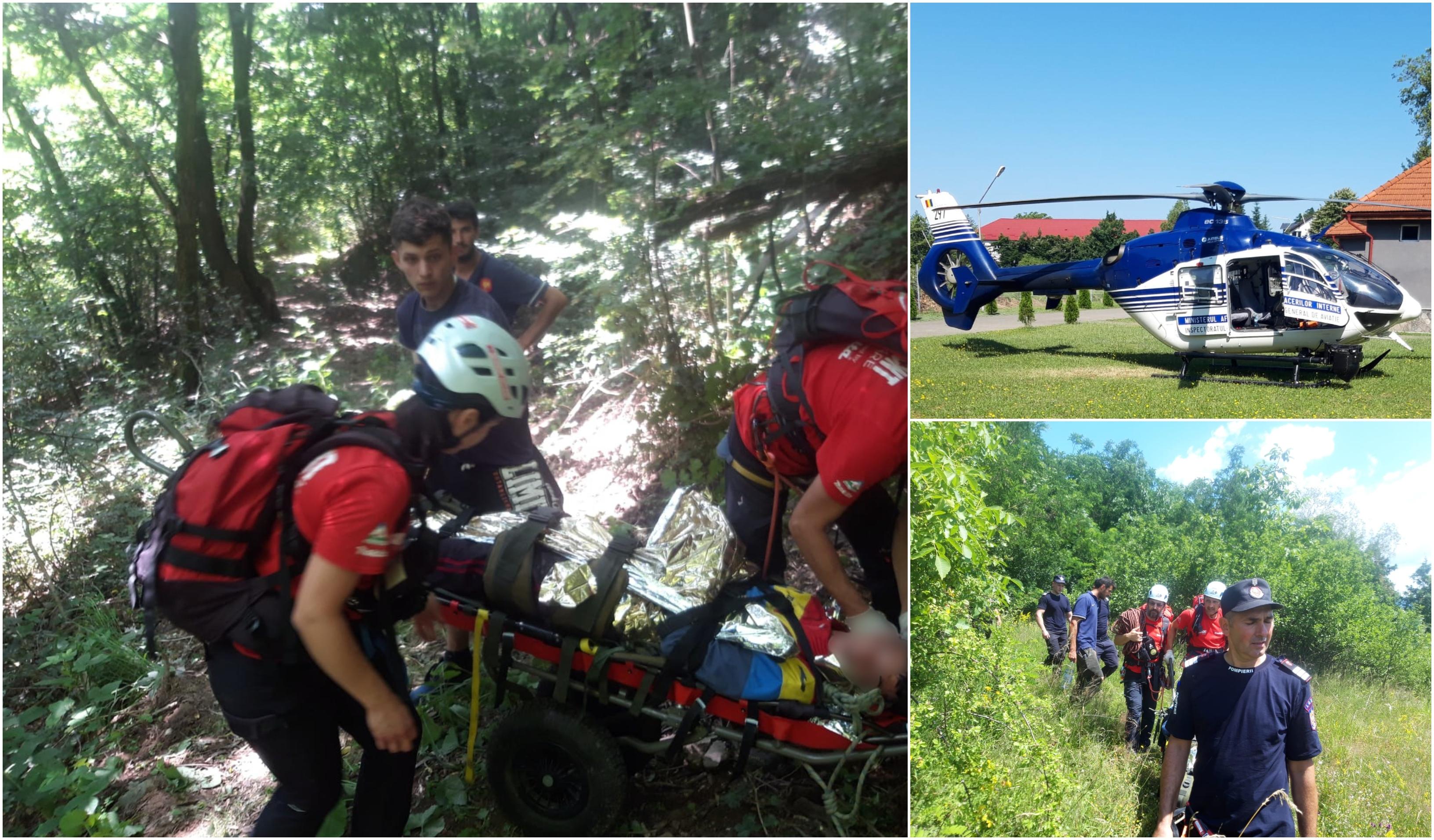 Tânăr salvat după ce a rătăcit două zile într-o pădure din Satu Mare. Salvatorii l-au căutat cu elicopterul