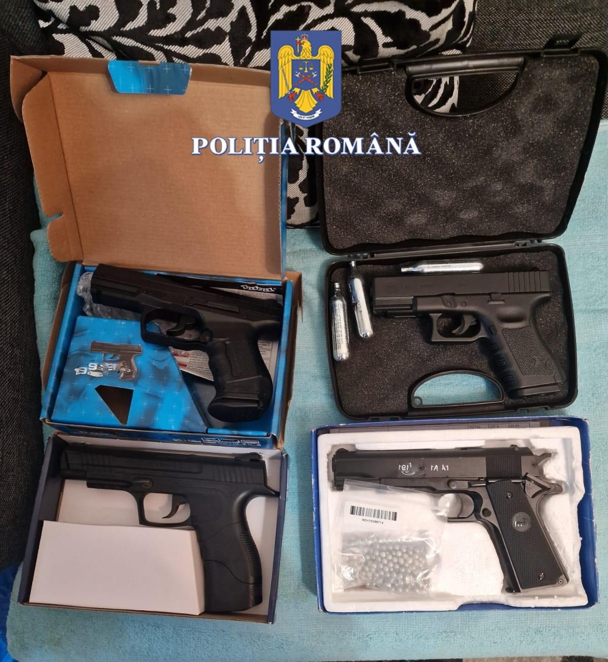 Două firme din Polonia, bănuite că au trimis ilegal în România arme cu aer comprimat. Armele erau vândute pe un site din ţară