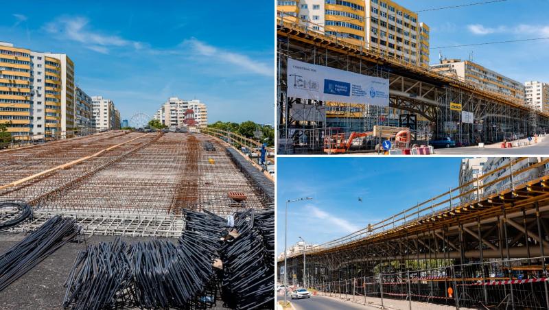 Începe betonarea Pasajului Doamna Ghica. Când va fi deschis circulației
