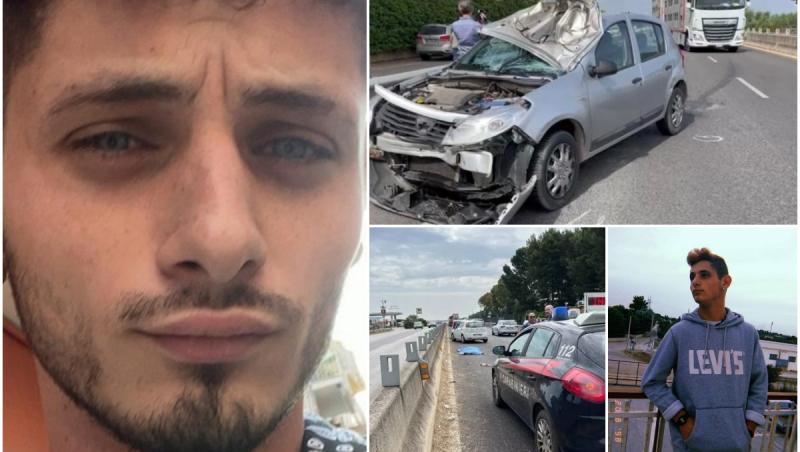 "A murit ca un câine. Un băiat cu inima de aur". Gabriel s-a stins la 22 de ani, pe un drum în Italia. Ironic, şoferiţa care l-a lovit conducea o Dacie