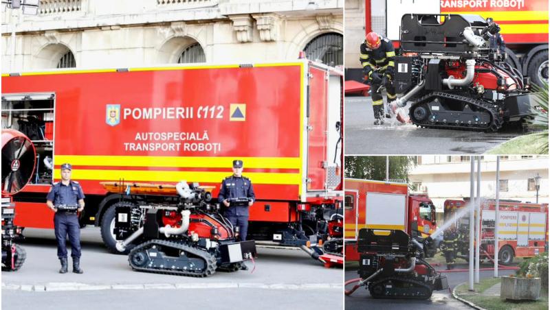Roboţii meniţi să salveze vieţi: Patru autospeciale au intrat în dotarea IGSU. Cum funcţionează noile tehnologii