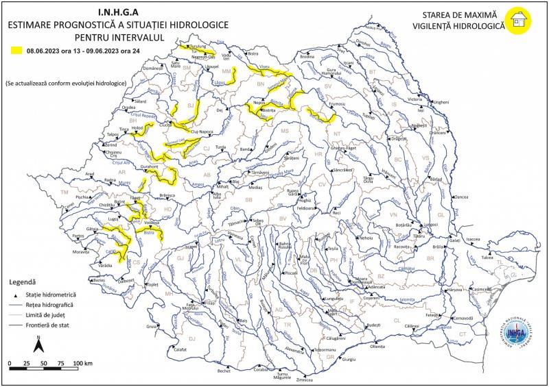 avertizare hidrologică inundații