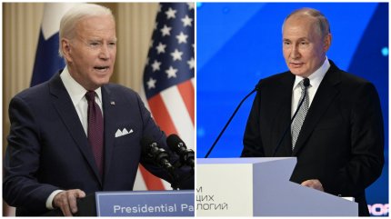 Joe Biden, președintele Statelor Unite ale Americii, și Vladimir Putin, președintele Federației Ruse