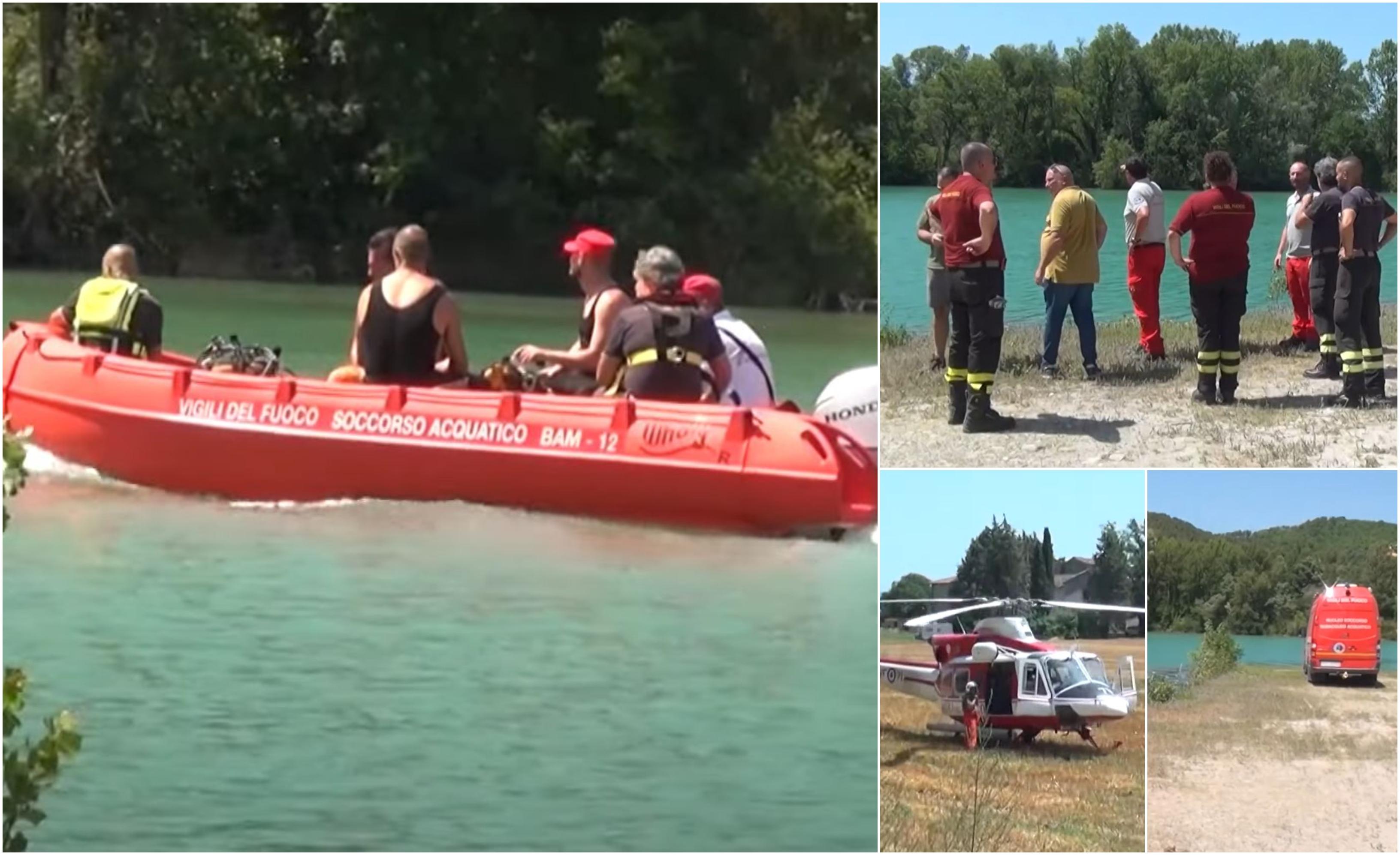 Un român este căutat într-un lac din Italia. Daniel a dispărut sub privirile prietenilor, după ce a intrat în apă să se răcoarească