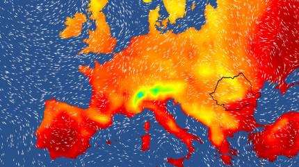 Harta temperaturilor în Europa