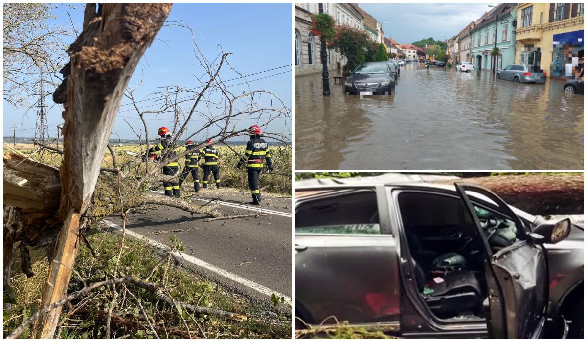 Patru morţi în urma furtunilor care au măturat aproape jumătate din ţară. În doar 24 de ore, temperaturile au scăzut cu 15 grade