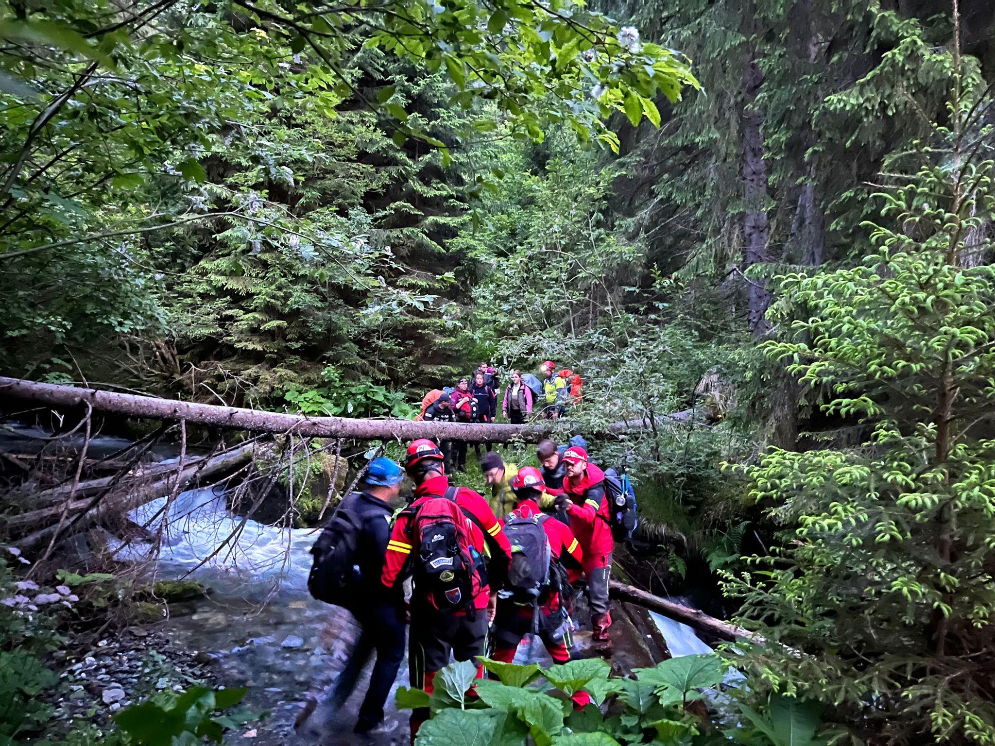 9 turişti străini s-au rătăcit în zona sălbatică din Munţii Rodnei. Au fost salvați de salvamontişti, după 15 ore de căutări